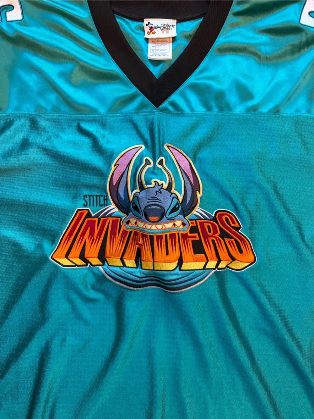 Walt Disney World Vintage Stitch Invaders Jersey - Picture 6 of 12